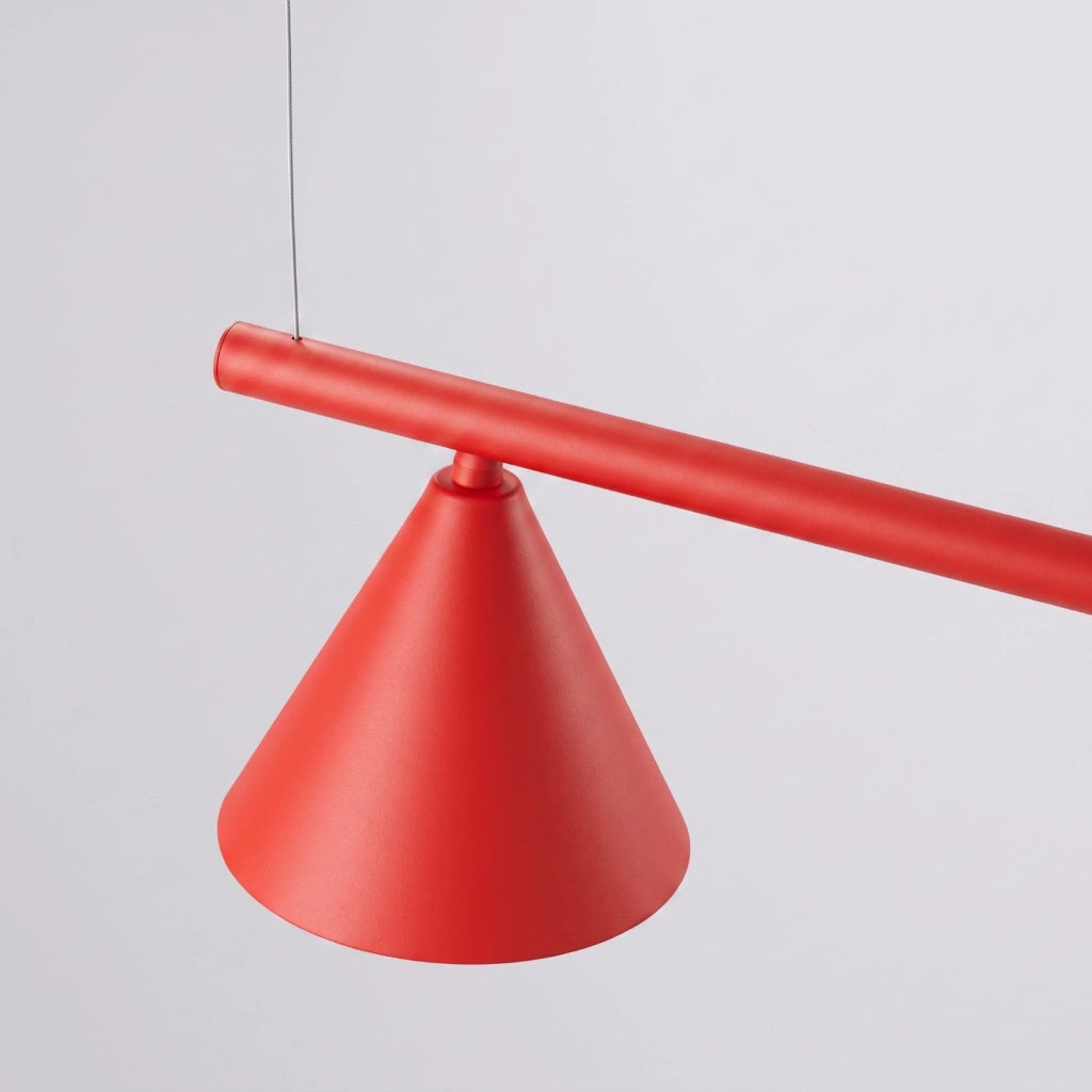 Lampadario NOX 4L rosso