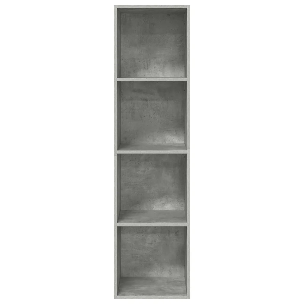 Mobile TV Parete Grigio Cemento 37x37x142,5cm Legno Multistrato