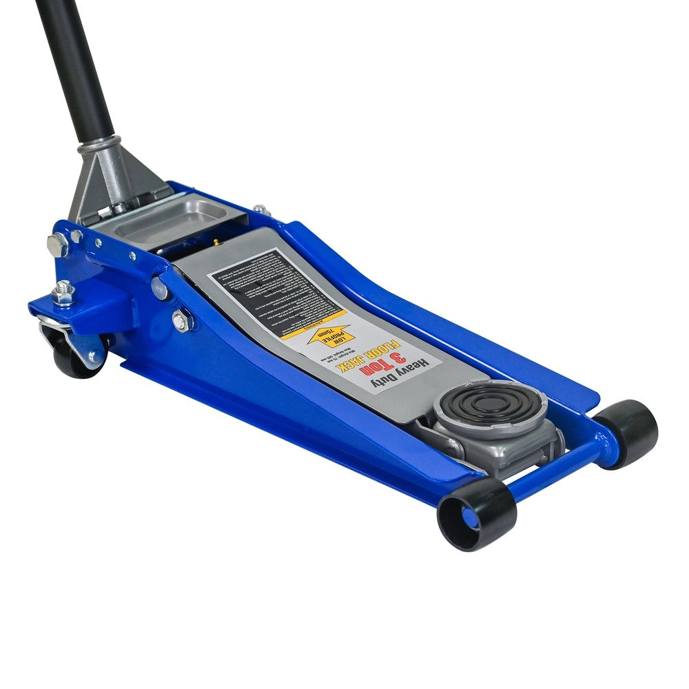Cric Idraulico a Bottiglia ¨C MINIMAL ¨C 3 Ton, Blu e Argento