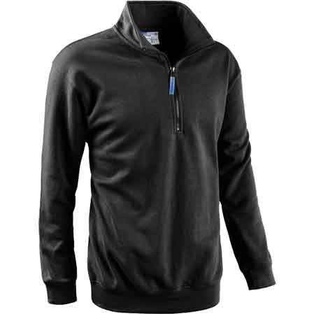 FELPA CON ZIP CORTA ANTRACITE Tg. XXL