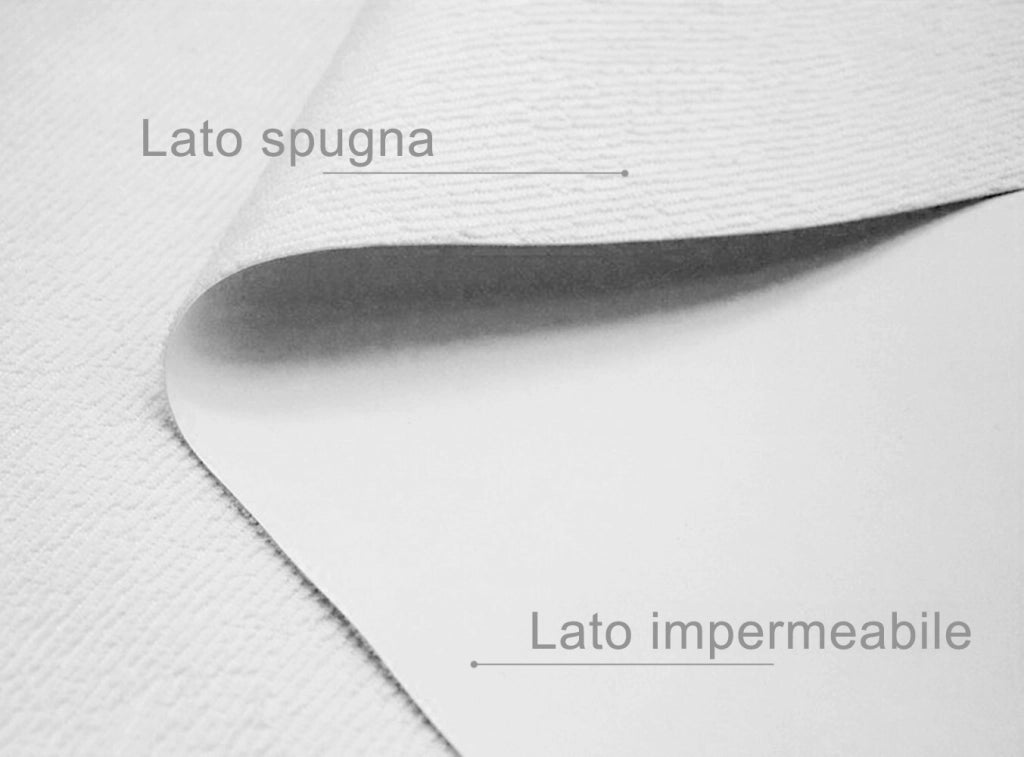 Traversa Impermeabile 140x400 Cm Tessuto Spugna Cotone Pvc Coprimaterasso Salva Divano Culla Letto