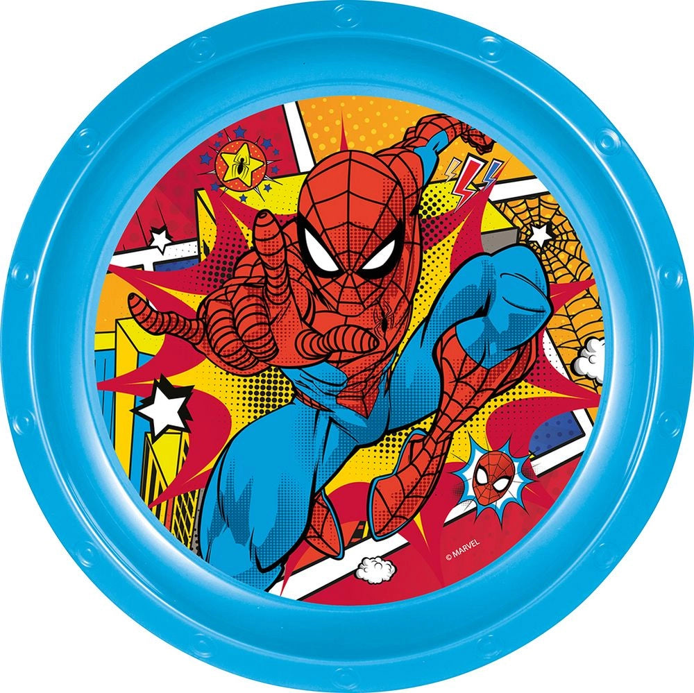 Piatto Piano in plastica Spiderman Marvel
