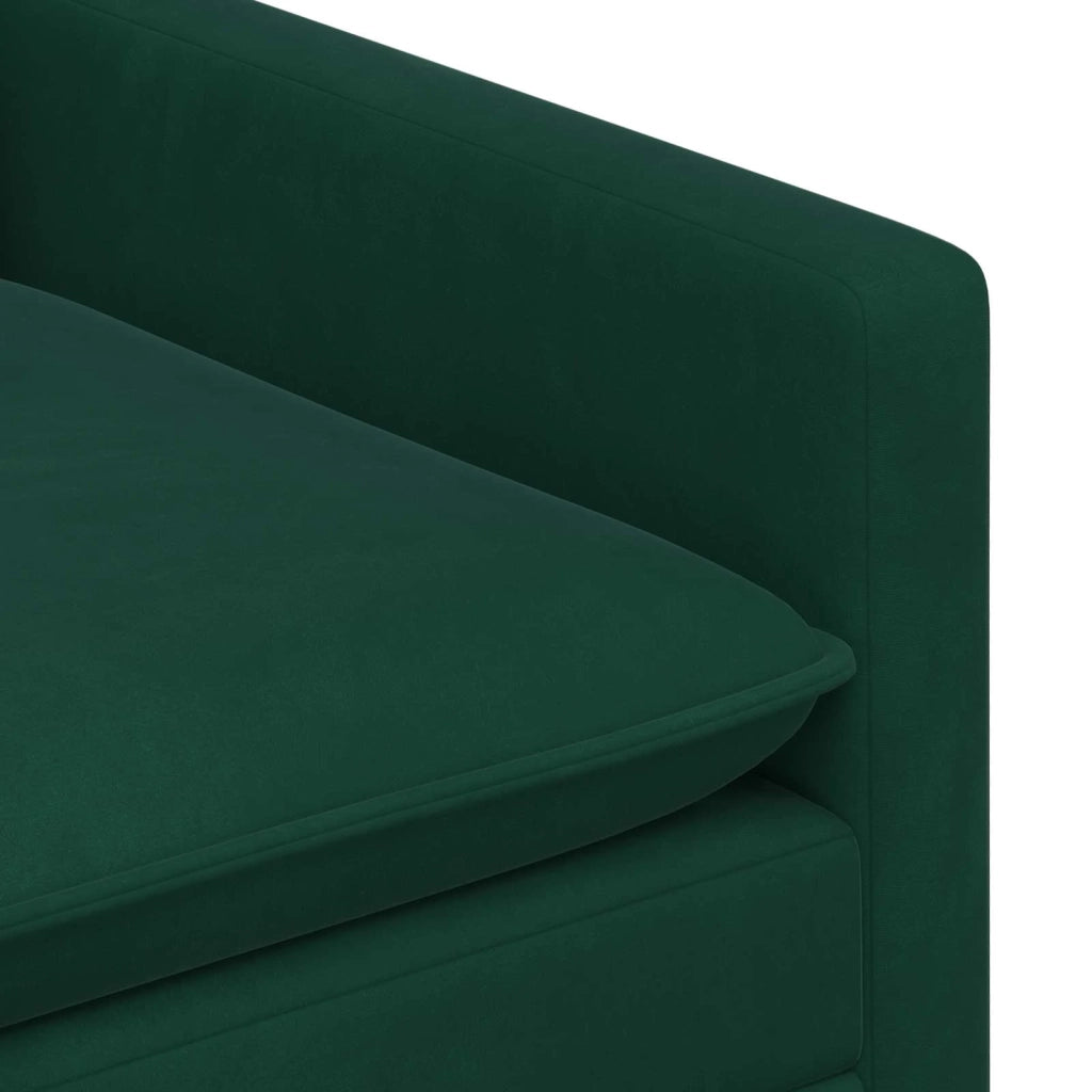 Set di divani 2 pcs Verde Scuro Velluto 3417111