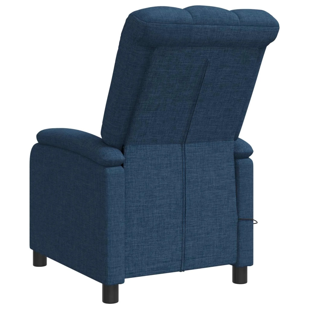 Poltrona Massaggiante Blu Tessuto 42034977