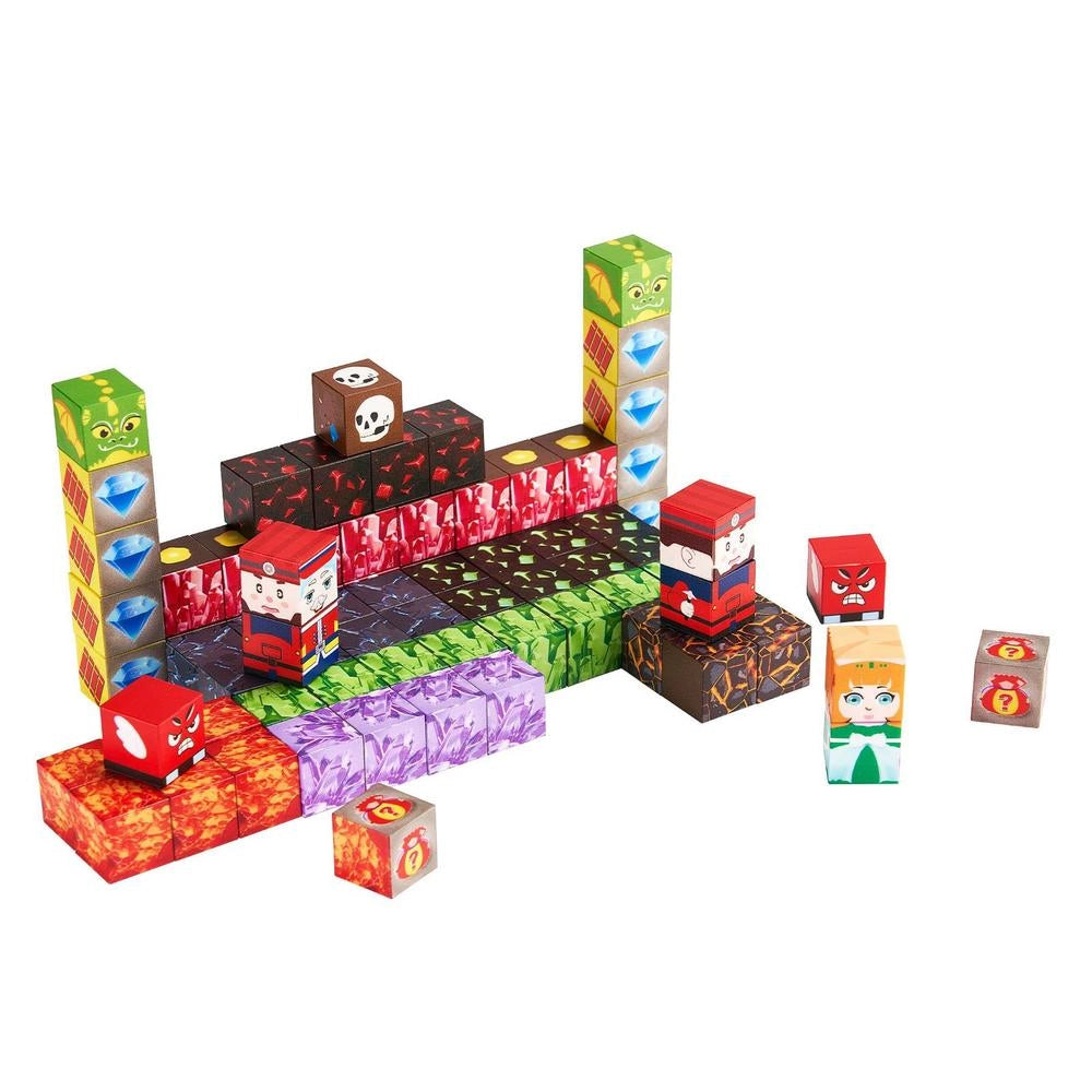 Blocchi Magnetici 150 Pezzi Castello Oscuro Cubi Costruzione Bambini STEM Montessori Impilabile