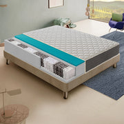 Materasso Singolo 80x200 Molle insacchettate e Memory Foam - Altezza 30 - 4 cm memory Foam