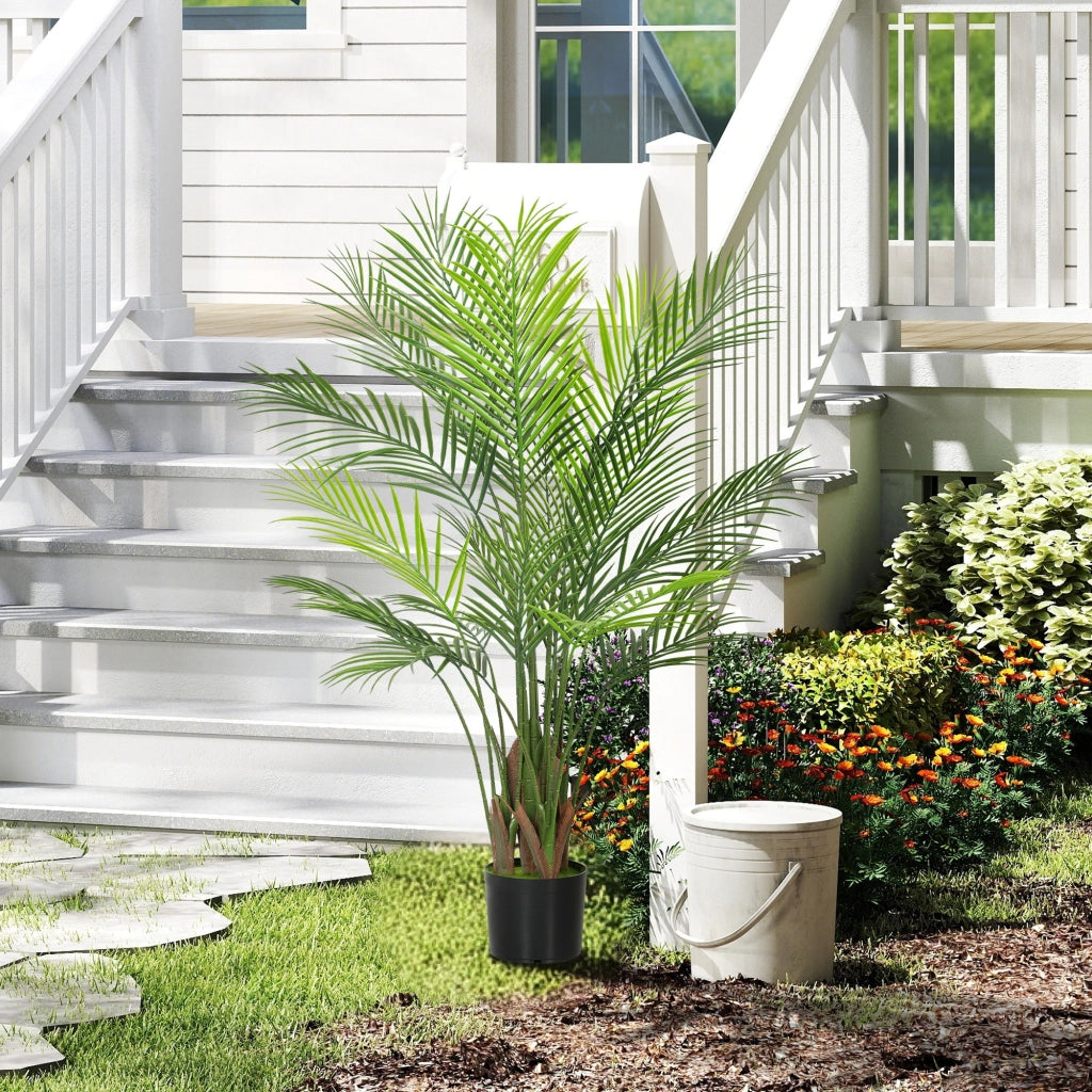 Palma artificiale con vaso ¨C zephmum ¨C verde 120 cm