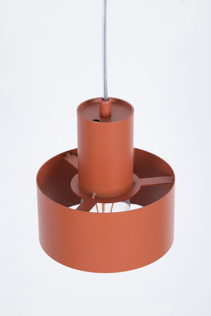 Lampada a sospensione RIF rotonda mattone Ø15cm E27 Sigma