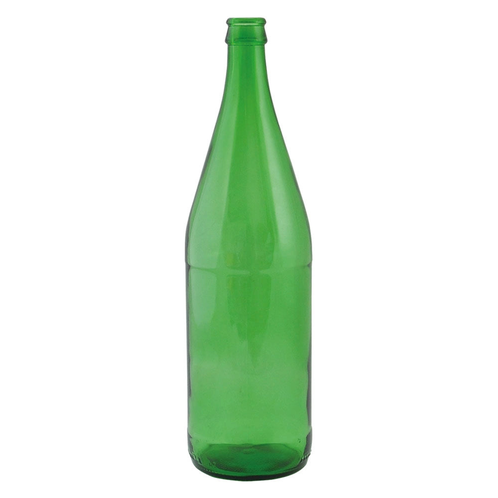 BOTTIGLIA IN VETRO 1000 ml - colore verde- 20 pezzi  - Senza Marca