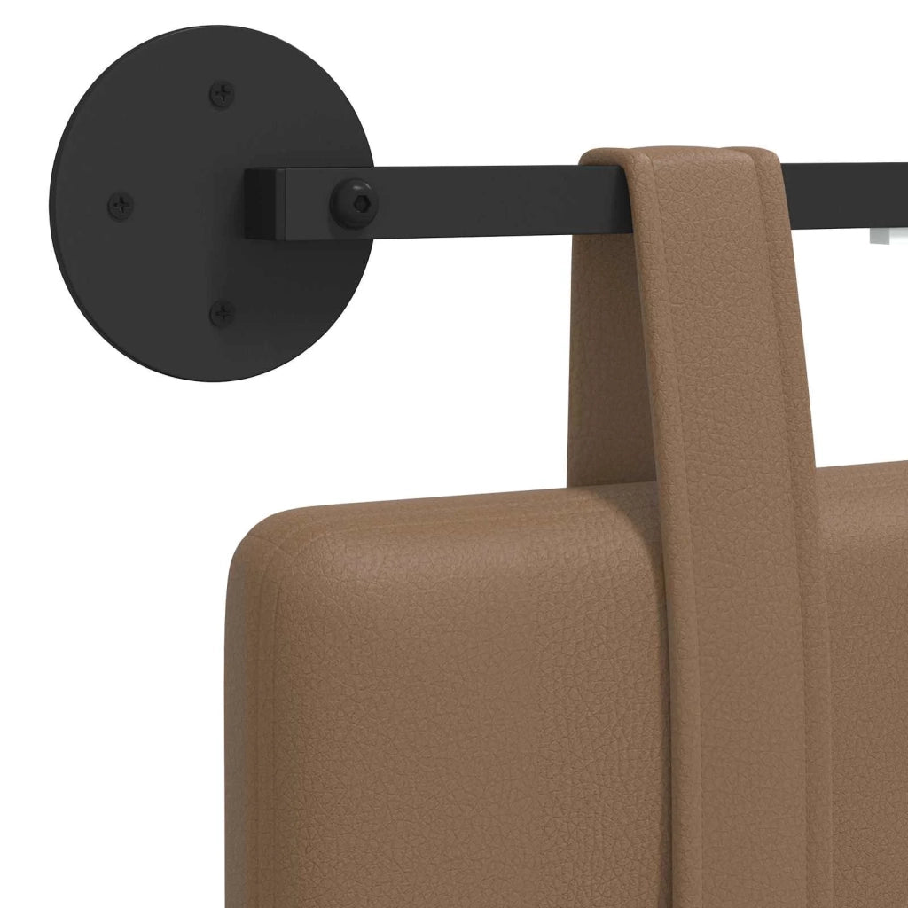 Testiera | Testata sospesa Con luce LED Cappuccino Similpelle