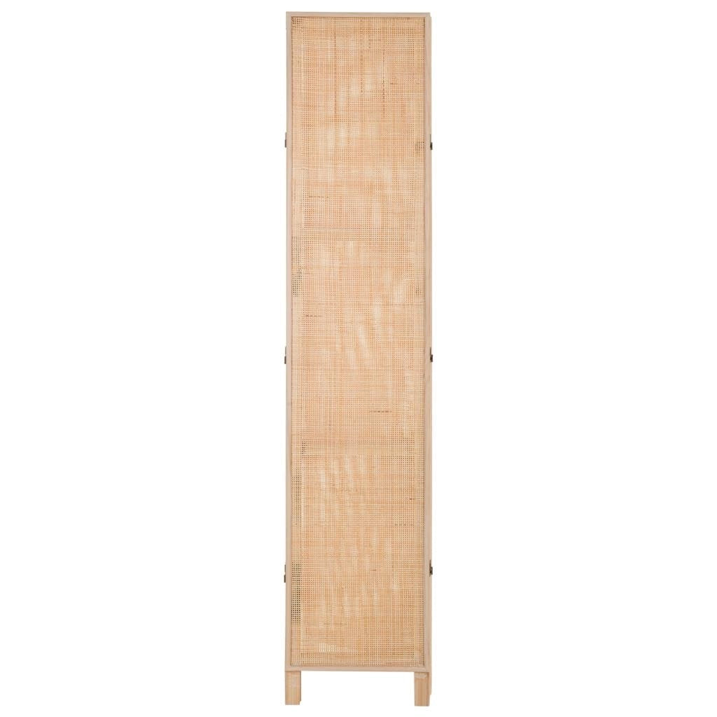 Paravento in MDF e griglia, marrone, (40x3)x2,5x200