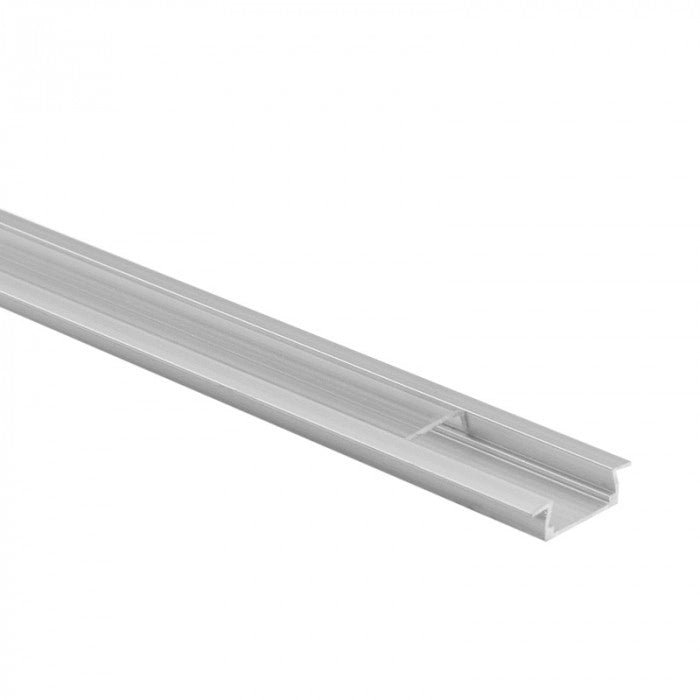Profilo LED P01 incasso anodizzato schermo trasparente 1m Ecolight