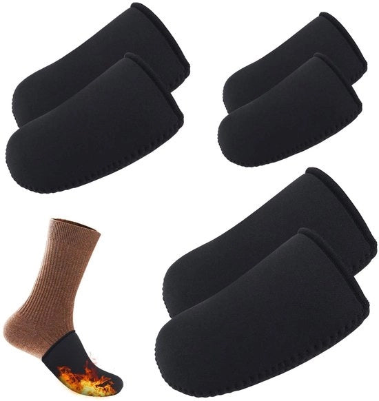 Calzamaglie per bambini 3 paia - Calzamaglie in neoprene - Resistenti allo shock - Imbottite - Resistenti all'acqua - Resistenti al vento - Adattabili - Calzamaglie in neoprene