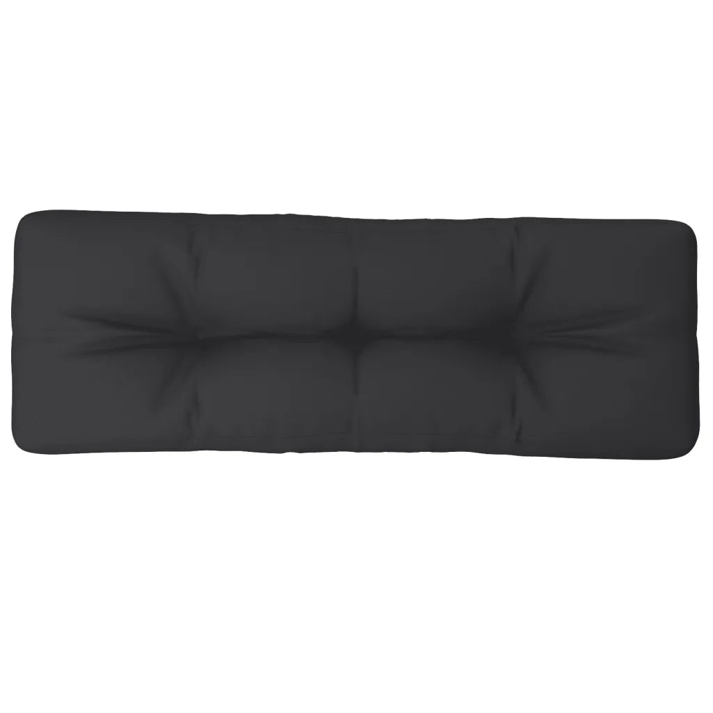 Cuscino per pallet | Cuscini per sedie Nero 120x40x12 cm in Tessuto