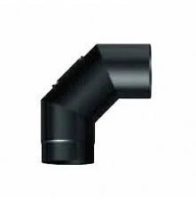 Curva 90 3 settori con ispezione nero pesante 130