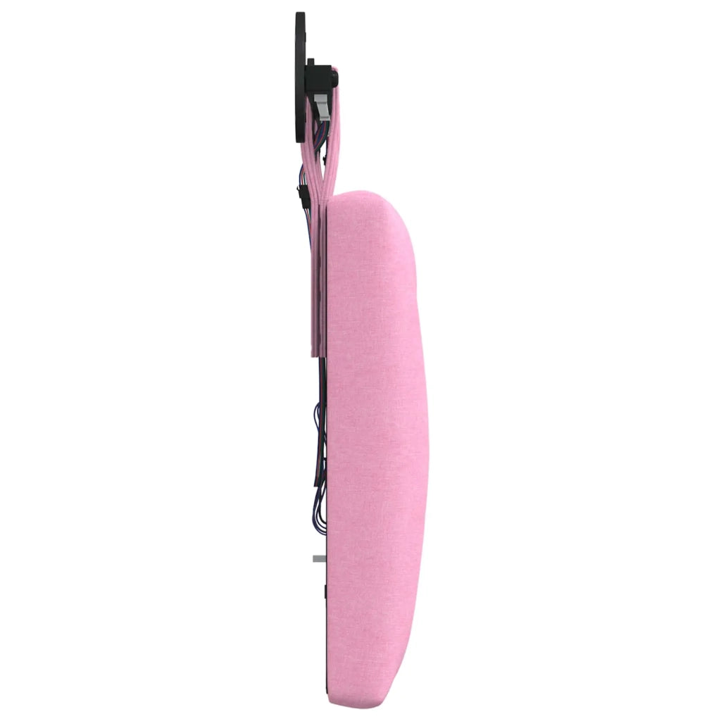 Testiera | Testata sospesa Con luce LED Rosa Tessuto