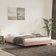Giroletto-Struttura Letto Rosa 140x190 cm in Velluto 920715