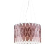 Sospensione Moderna Amanda Polilux ® Pink Metal E Metallo Cromo 1 Luce E27 D50Cm