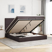 Struttura Letto Pouf con Materasso 180x200 cm in Tessuto 3313095