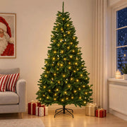 Albero di Natale Artificiale con Rami Pieghevoli 270 cm 600 LED 3467313