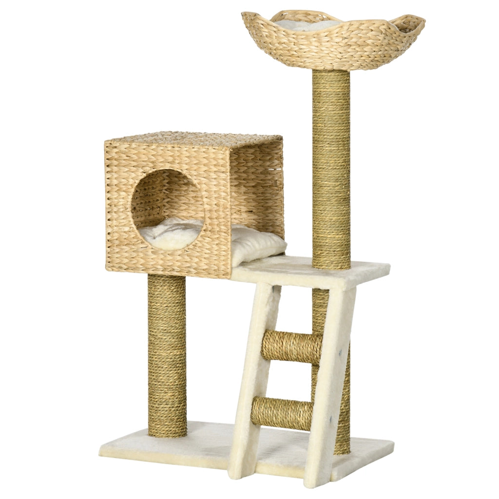 Tiragraffi per Gatti con Cuccia e Grotta ¨C Xylo ¨C Altezza 100,5 cm