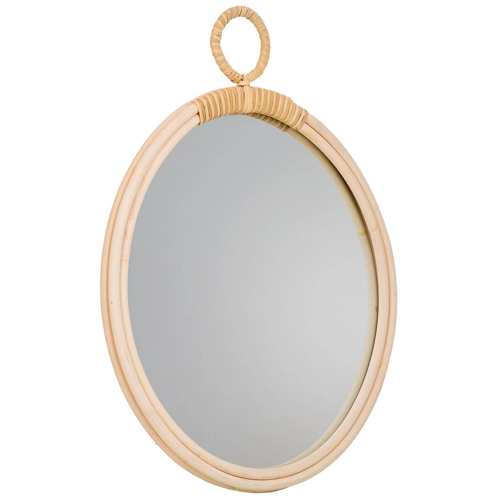 Specchio bambù marrone 37/35x02h