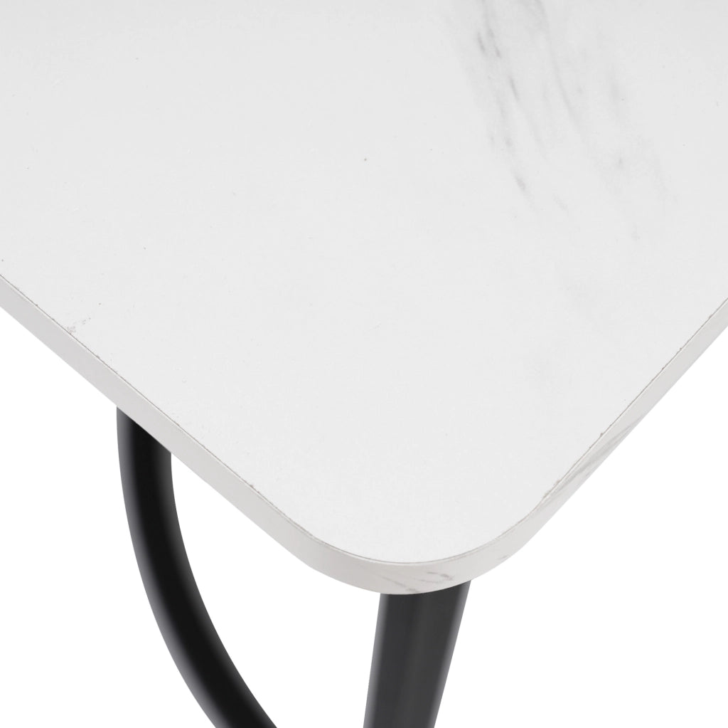 Set tavolo da pranzo 140x80 cm con 4 sedie in velluto