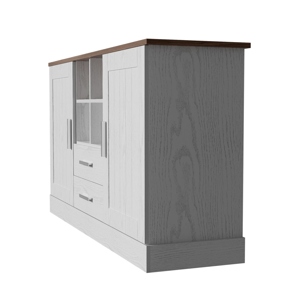 Credenza moderna 140 cm con 2 ante e 2 cassetti