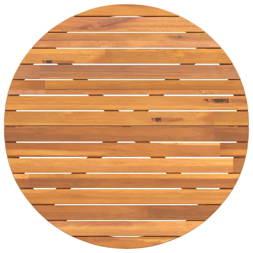 Tavolo da pranzo rotondo da giardino Ø110x75 cm in Legno Massello di Acacia 4108135