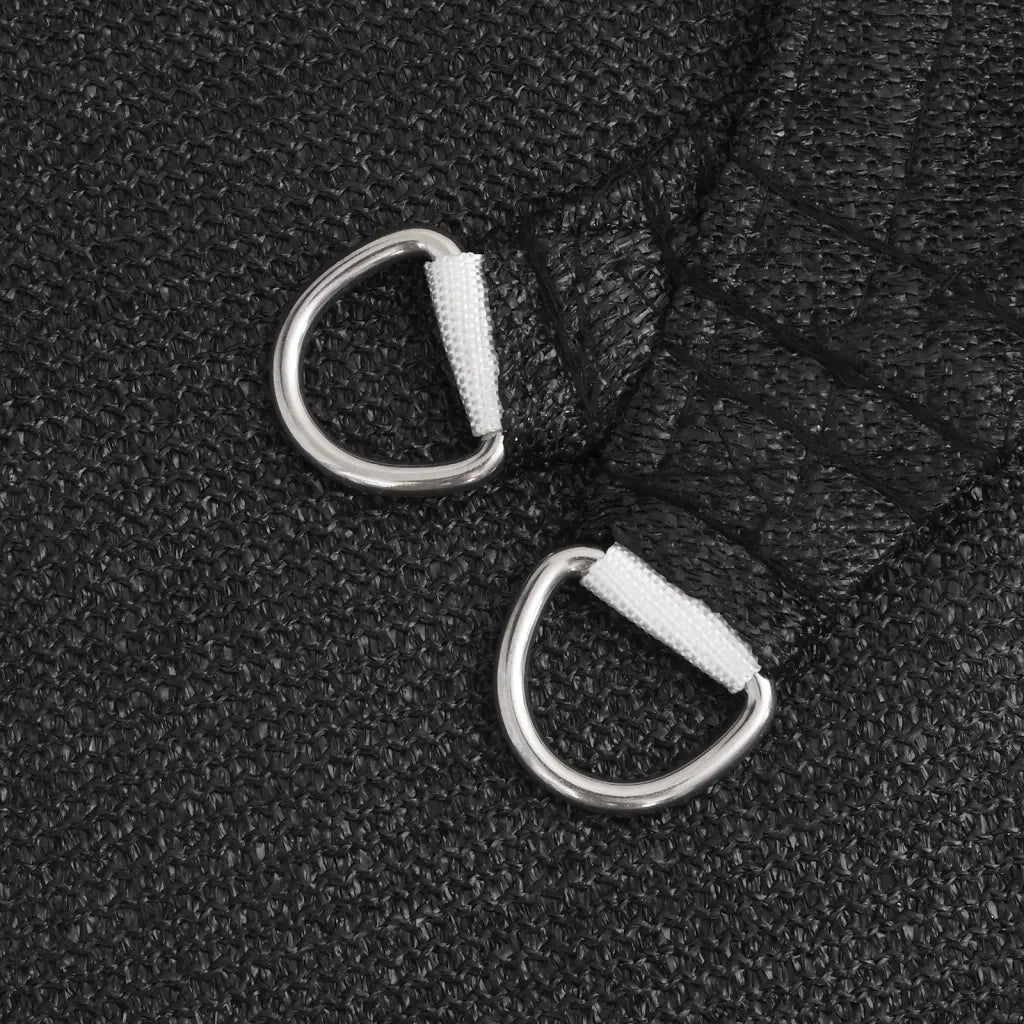 Vela Parasole-Telo Ombra-Vela Ombreggiante 160 g/m2 Nera 2,5x3,5 m in HDPE