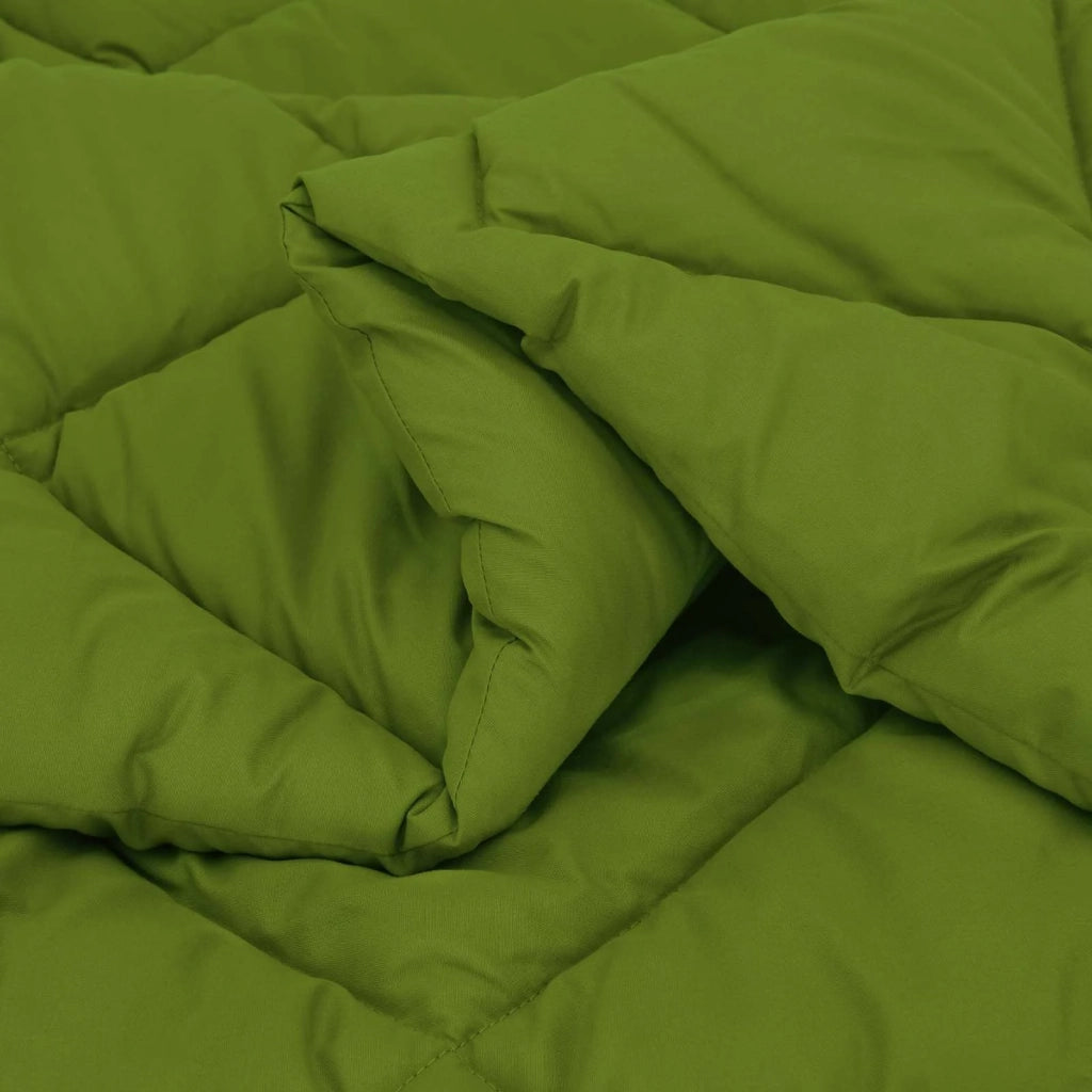 Piumone | Duvet Completo Annuale Verde 200 x 200 cm Microfibra