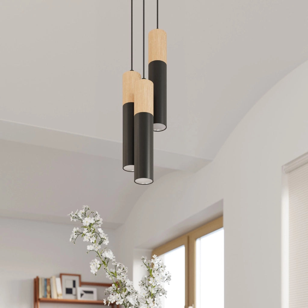 Lampada a soffitto PABLO nero