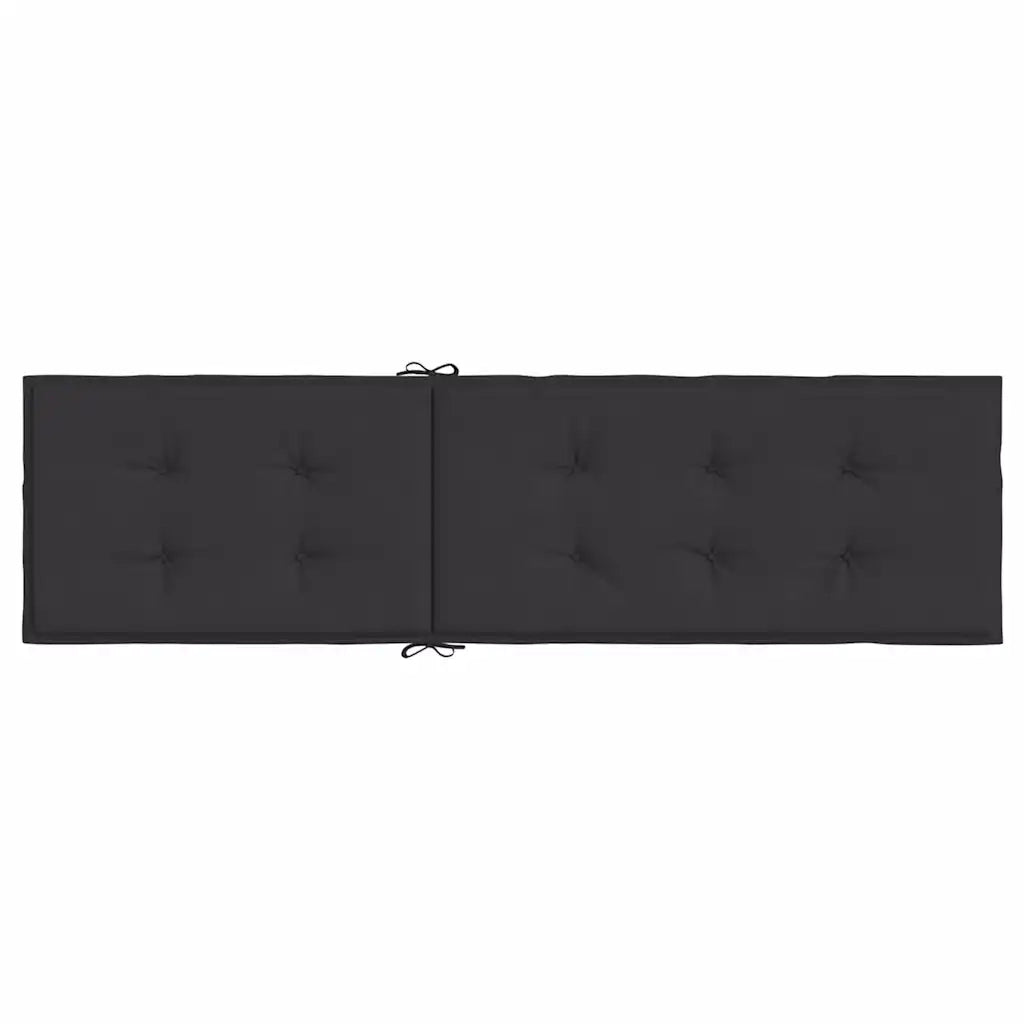 Cuscino per Sdraio Nero (75+105)x50x4 cm