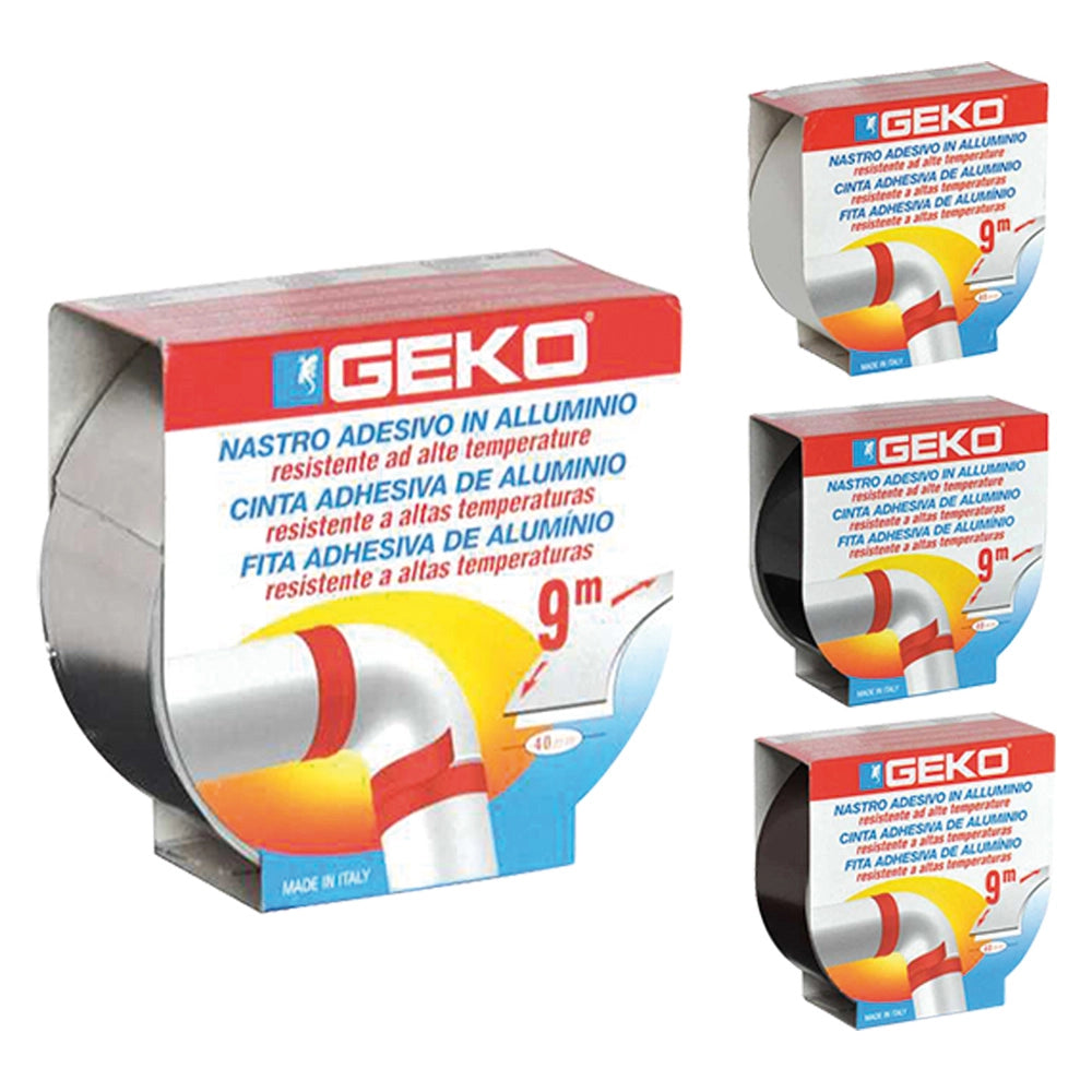 1pz nastro adesivo in alluminio 'smoke' mm. 40 x 9 mt - colore bianco cod:ferx.9003412nlm