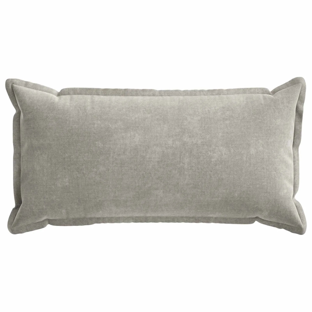 Federa 2 pz HOUTEN Grigio Chiaro 40 x 80 cm Tessuto Chenille 918226