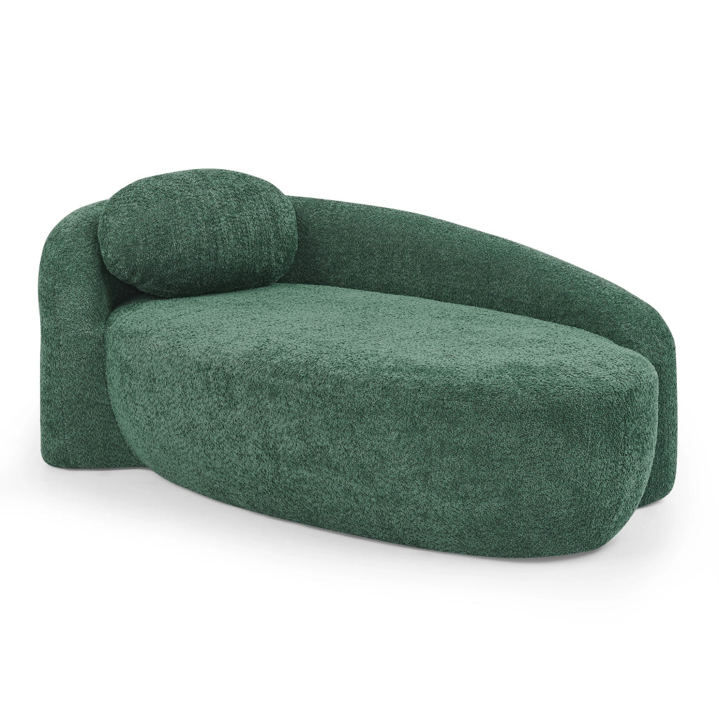 Divano Sofa Morbido Velluto Verde con Cuscini ¨C MINIMAL ¨C Tessuto Teddy
