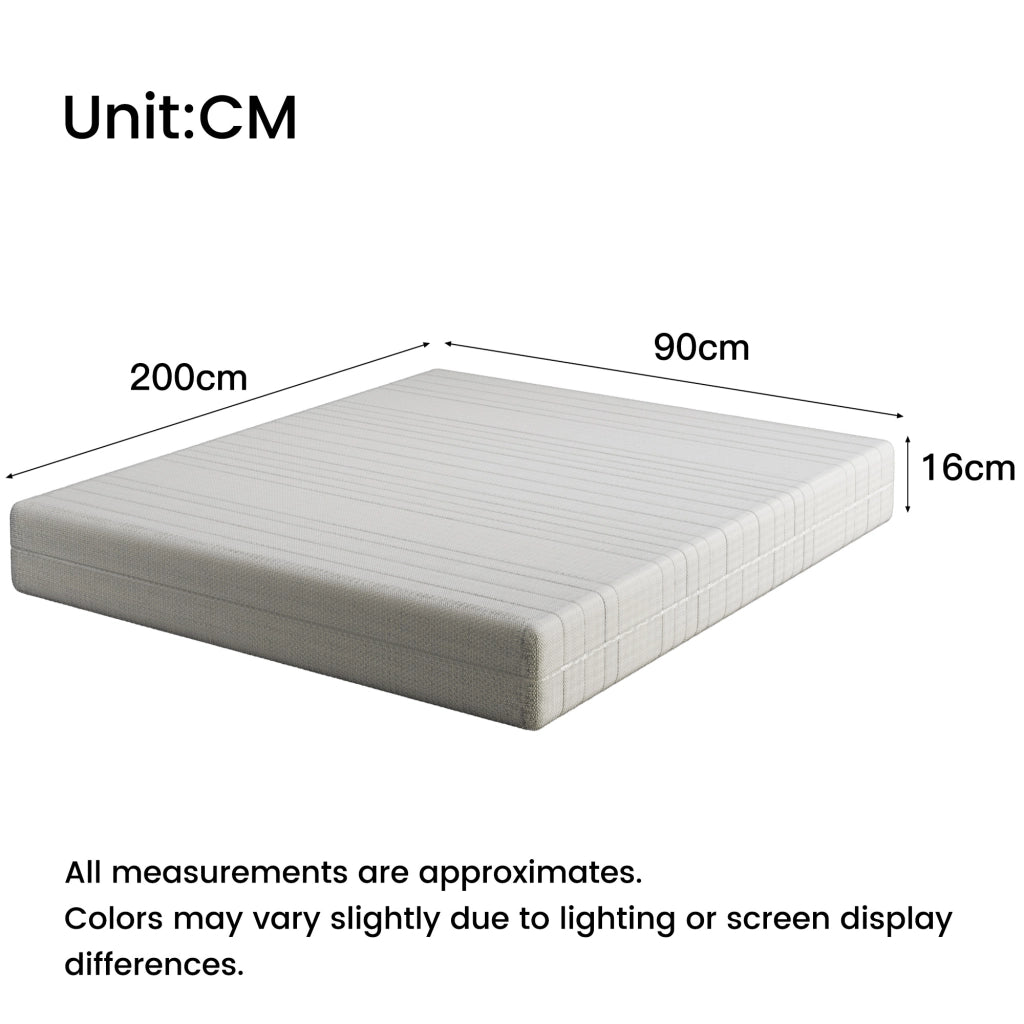 Materasso in memory foam in schiuma bianco arrotolato sottovuoto