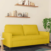 Divano a 2 Posti giallo 140 cm in Velluto 359205