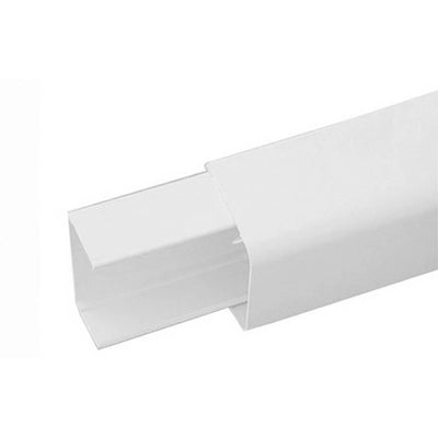 CANALINA PVC CON BASE E COPERCHIO PER IMPIANTI DI CLIMATIZZAZIONE- mm. 80 x 60  L. mt. 2- ARTIP- pezzi 1