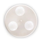 PLAFONIERA DA SOFFITTO BIANCA 3XE27 GLOBO IDEALLUX