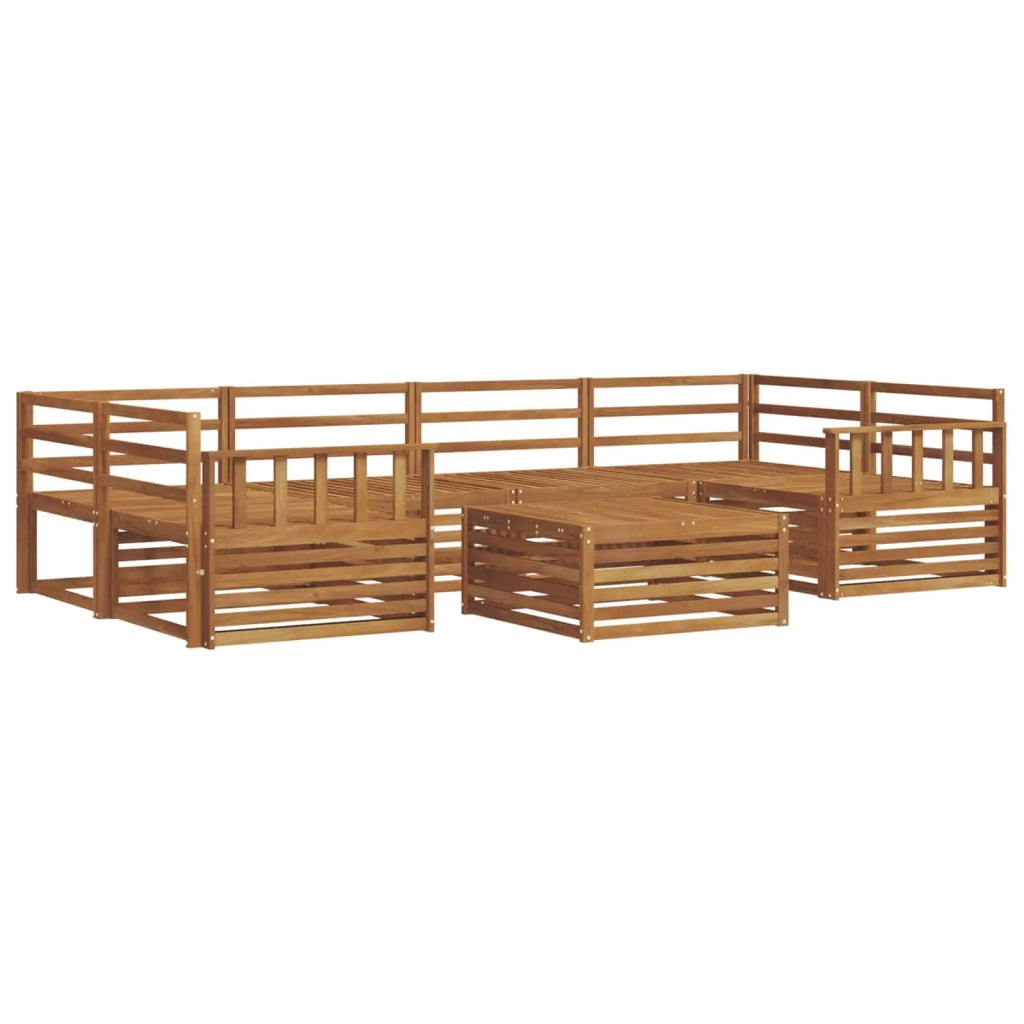 Set di divani da esterno 7 pcs Naturale 3373089