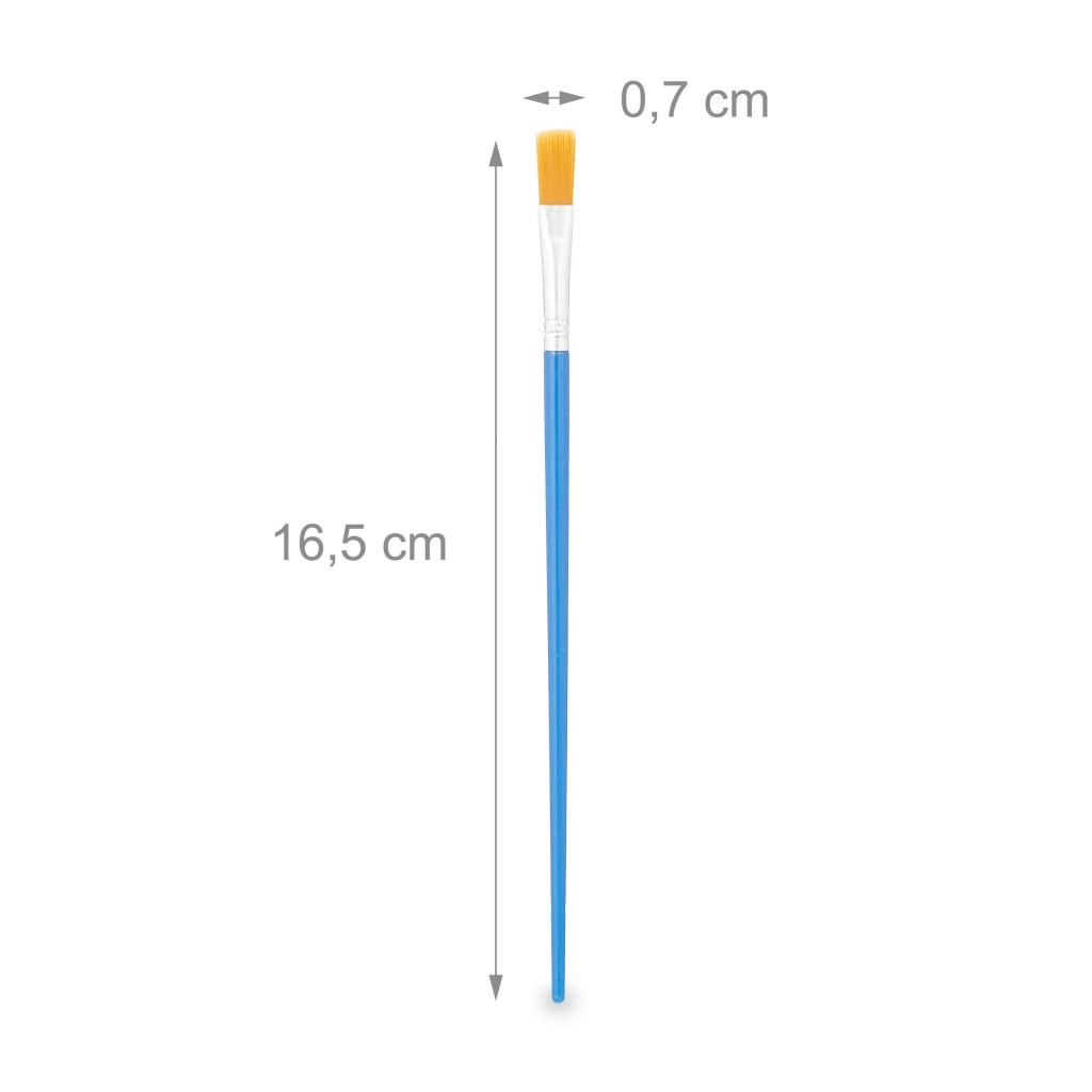 Lotto di 100 pennelli vari uso artistico precisione 15 cm in nylon nero 13_0015452