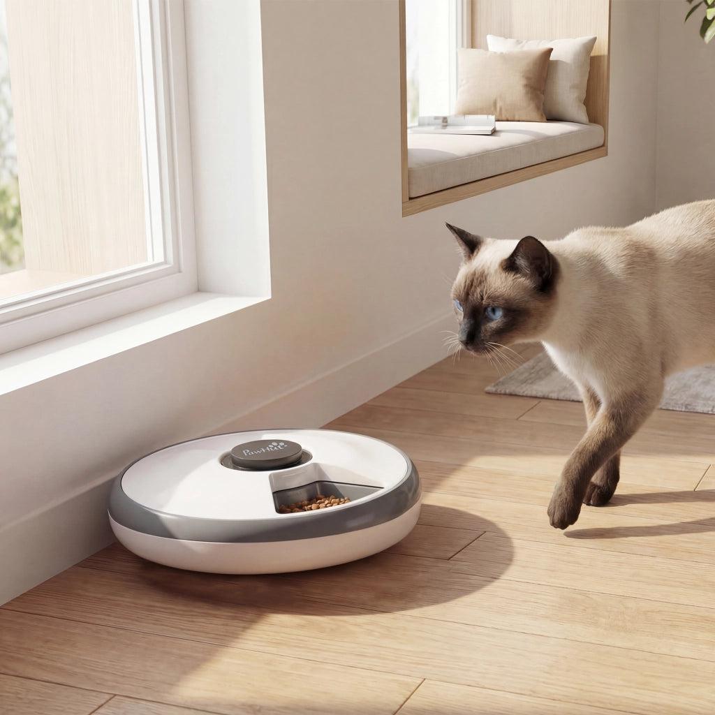Distributore Automatico Cibo per Cani e Gatti ¨C Xylo ¨C Timer Programmabile, Display LED, 1-6 Pasti