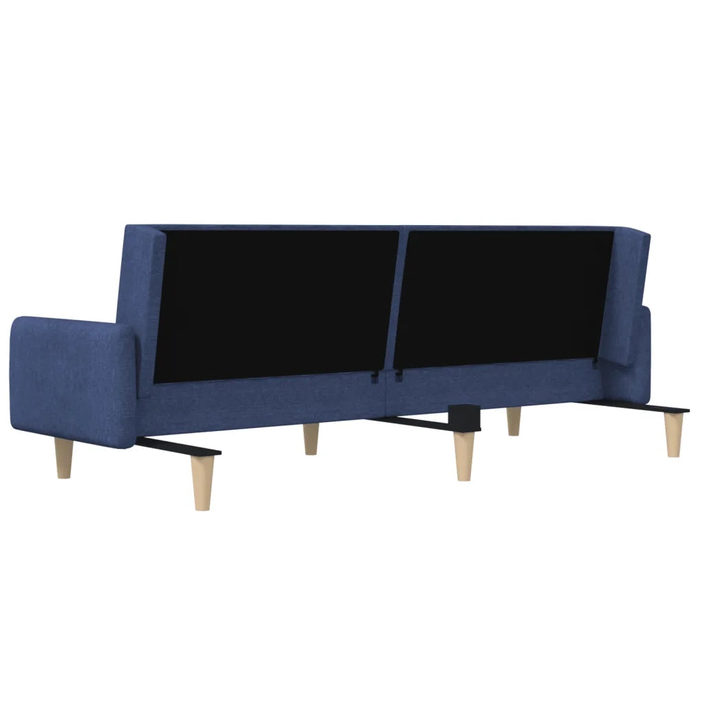 Divano letto | Sof¨¤ letto | Letto singolo a 2 Posti Blu in Tessuto