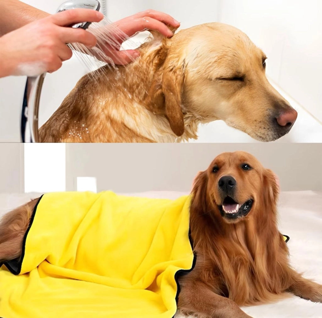 Asciugamano In Microfibra Assorbente Per Cani Gatti Animali 50x100cm EArt.30275