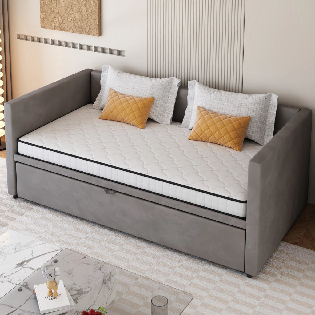 Materasso a molle 90x200 cm; spessore 10 cm; design ergonomico; arrotolato; tessuto bianco