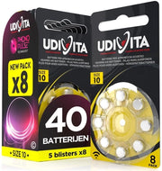 40 Batterie per Apparecchi Audiologici - Formato 10 PR70