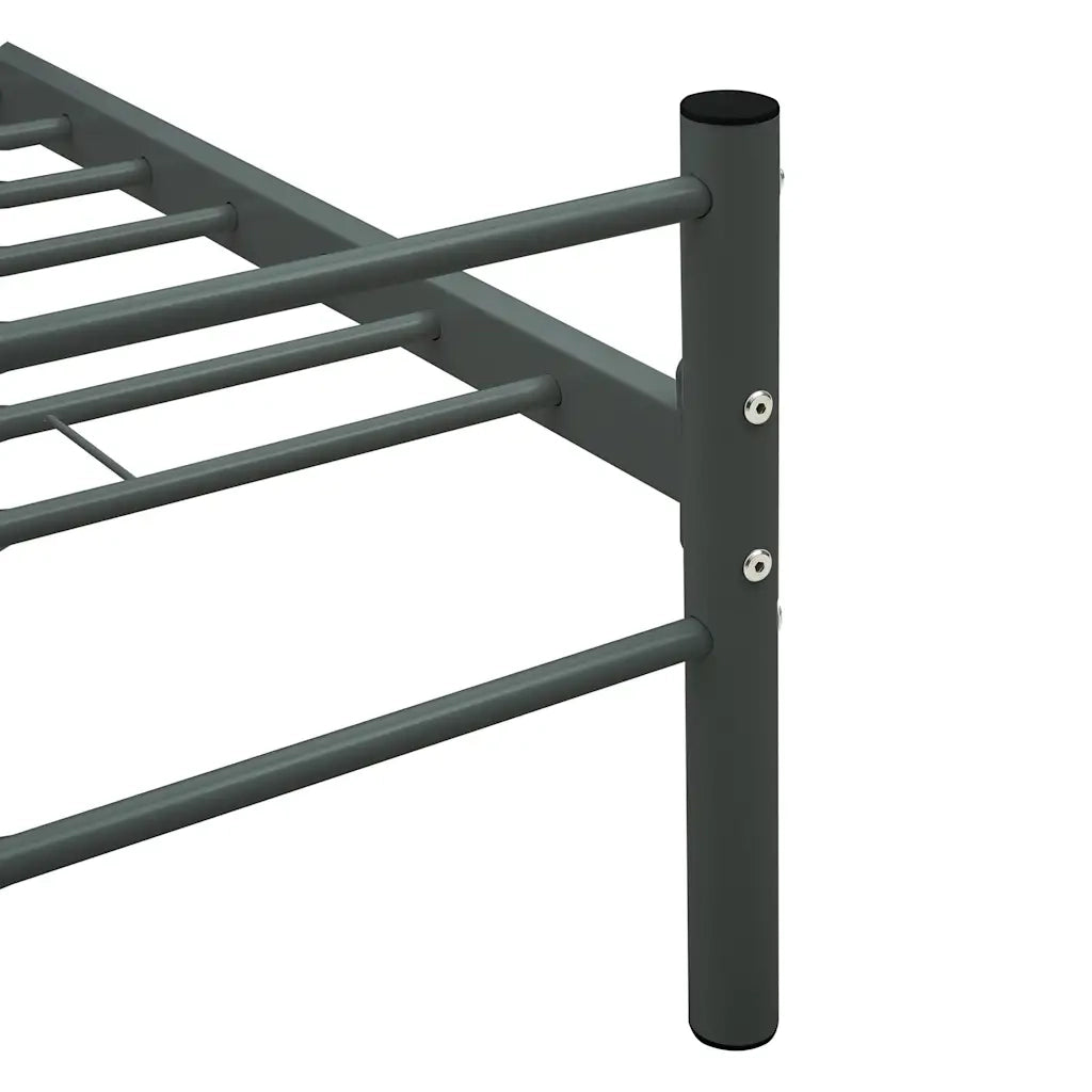 Giroletto-Struttura Letto Grigio in Metallo 180x200 cm 411185