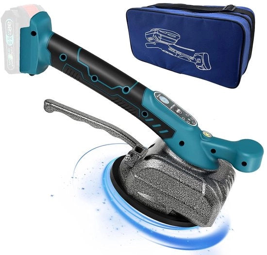 Tegelvibratiemachine per tegellegger - 18V - Velocità regolabile - Morsa - Capacità 60 kg - 100 x 100 cm