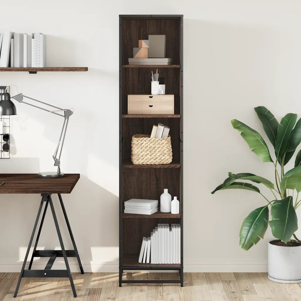 Libreria Rovere Marrone 40x35x170,5 cm in Legno Multistrato 849143